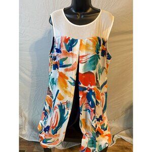 Avenue Watercolor Dress Womens Plus Size 18/20 2X Aline Flattering